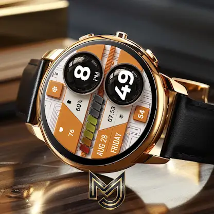 MJ307 Digital Mecha Watch Face screenshot 5