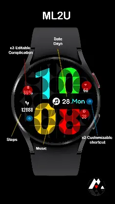 ML2U 129 Watch Face screenshot 2