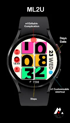 ML2U 158 Watch Face screenshot 2