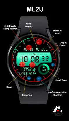 ML2U 162 Watch Face screenshot 2