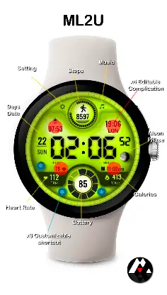 ML2U 166 Watch Face screenshot 2