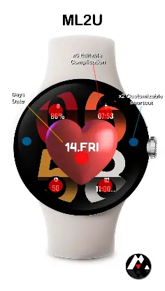 ML2U 186 Watch Face screenshot 2