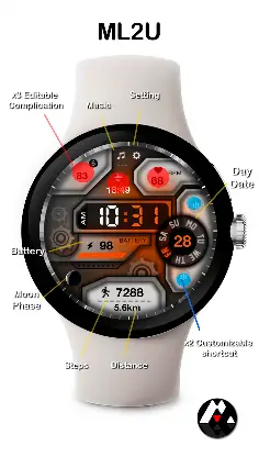 ML2U 224 Watch Face screenshot 2