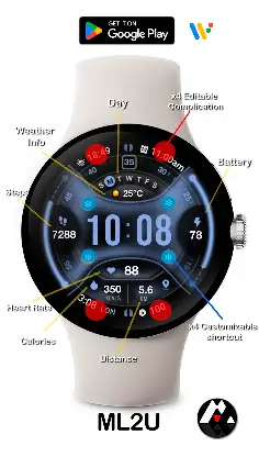 ML2U 234 Watch Face screenshot 2