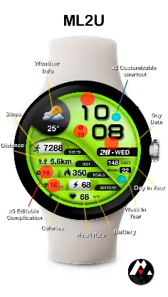 ML2U 265 Watch Face screenshot 2