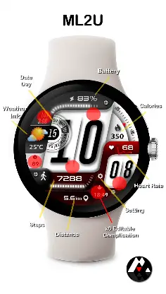 ML2U 280 Watch Face screenshot 2