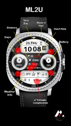 ML2U 297 Watch Face screenshot 2