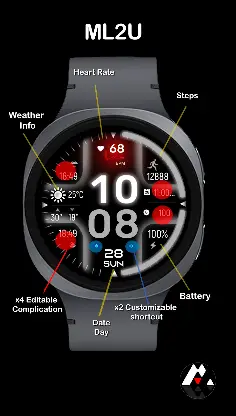 ML2U 298 Watch Face screenshot 2