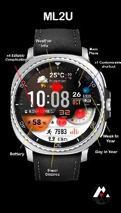 ML2U 328 Watch Face screenshot 2