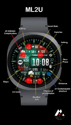ML2U 330 Watch Face screenshot 2