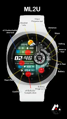 ML2U 342 Watch Face screenshot 2