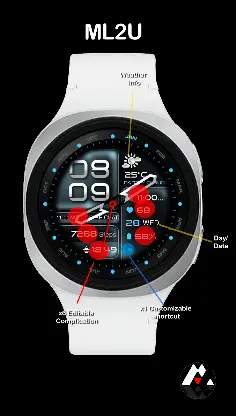 ML2U 350b Hybrid Watch Face screenshot 2