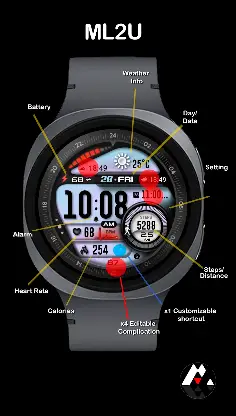ML2U 353 Watch Face screenshot 2