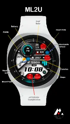 ML2U 356 Watch Face screenshot 2