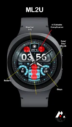 ML2U 364b Hybrid Watch Face screenshot 2