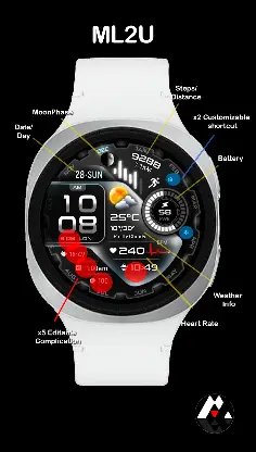 ML2U 370 Watch Face screenshot 2