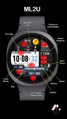 ML2U 377 Watch Face screenshot 2