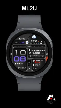 ML2U 380 Tactical Watch Face screenshot 8