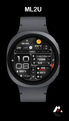 ML2U 380 Tactical Watch Face screenshot 4
