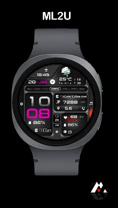 ML2U 380 Tactical Watch Face screenshot 6