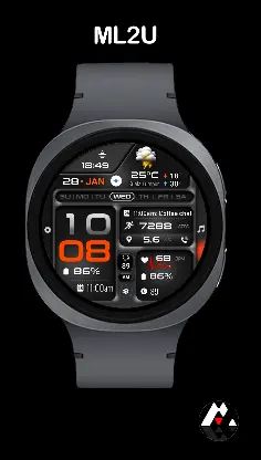 ML2U 380 Tactical Watch Face screenshot 3
