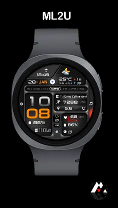 ML2U 380 Tactical Watch Face screenshot 7