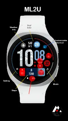 ML2U 390 Watch Face screenshot 2