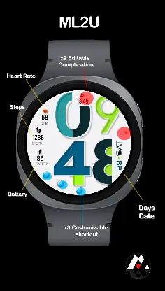 ML2U 514 Watch Face screenshot 2