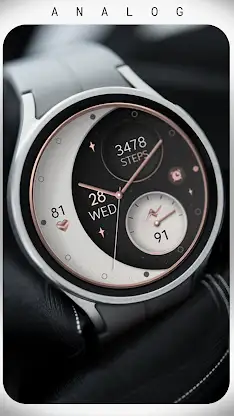 Moon Rose Gold v2 watch face screenshot 5