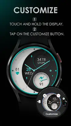 Moon Rose Gold v2 watch face screenshot 6