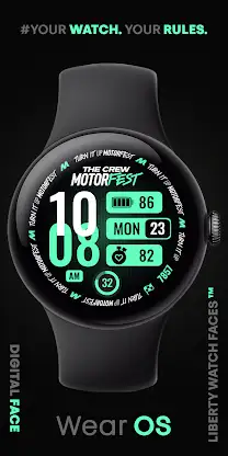 MOTORFEST Digital Watch Face screenshot 8
