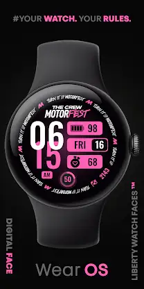 MOTORFEST Digital Watch Face screenshot 5