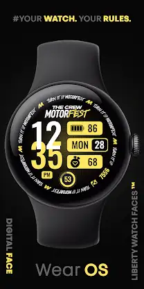 MOTORFEST Digital Watch Face screenshot 2