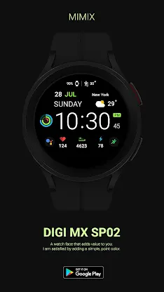MIMIX Digital Sp02 Watchface screenshot 4