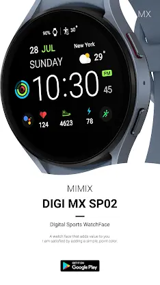 MIMIX Digital Sp02 Watchface screenshot 2