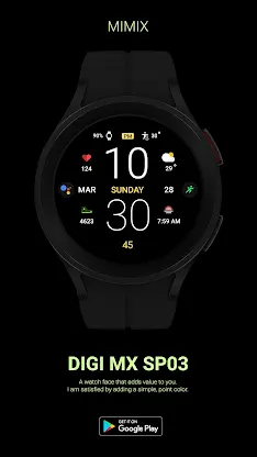 MIMIX Digital Sp03 Watchface screenshot 4