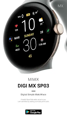 MIMIX Digital Sp03 Watchface screenshot 2