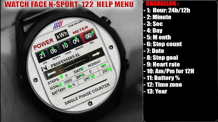 N-SPORT122 ENERGY METER Watch screenshot 6