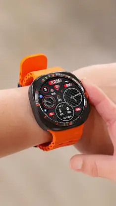 N-SPORT608 Black2B Watch Face screenshot 5