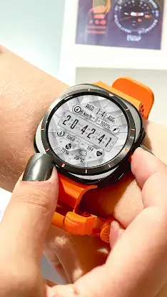 N-SPORT646 WhiteFlip WatchFace screenshot 1