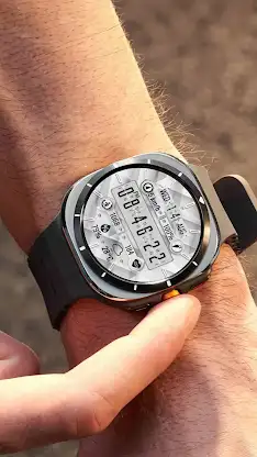N-SPORT646 WhiteFlip WatchFace screenshot 2