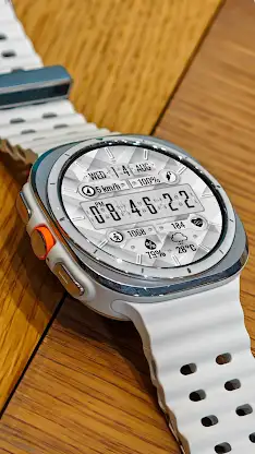 N-SPORT646 WhiteFlip WatchFace screenshot 3