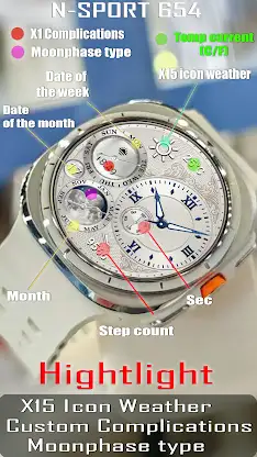 N-SPORT654 Moonphase Weather screenshot 3