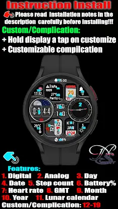 N-SPORT662 Hybird Watch Face screenshot 7