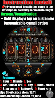 N-SPORT667 Oranger Watch Face screenshot 7