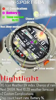 N-SPORT684 FlipDigital Weather screenshot 4