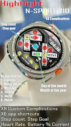 N-SPORT710 WeartherStatus Face screenshot 3
