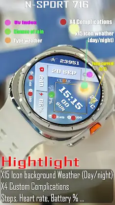 N-SPORT716 WeatherStatus Watch screenshot 3