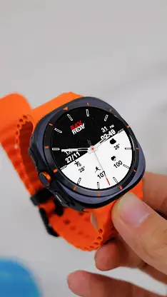 N-SPORT719 Black & White Watch screenshot 5