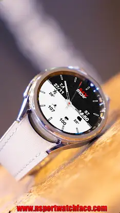 N-SPORT719 Black & White Watch screenshot 6